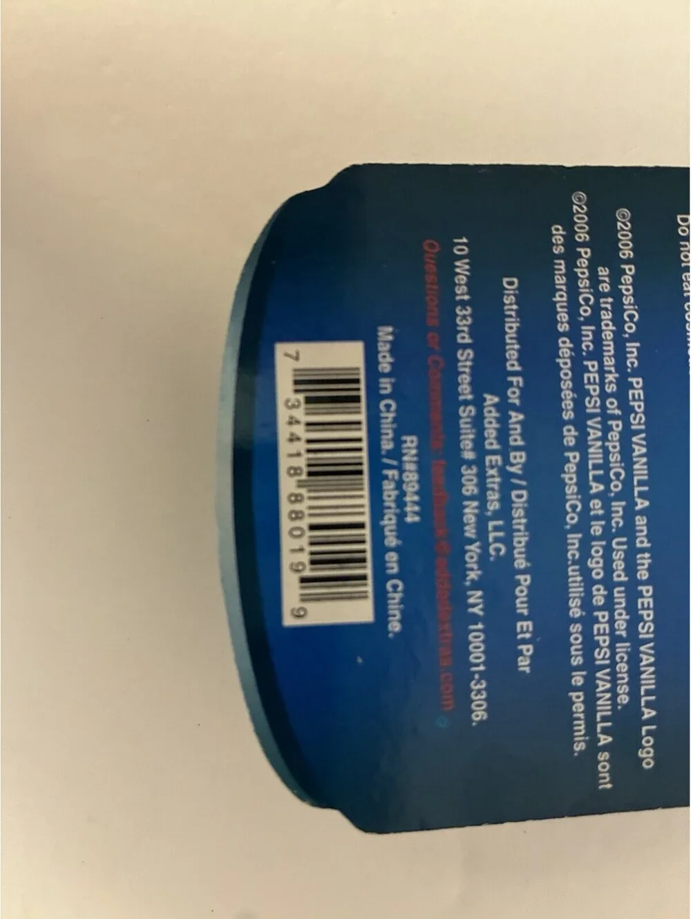 Pepsi vanilla lip